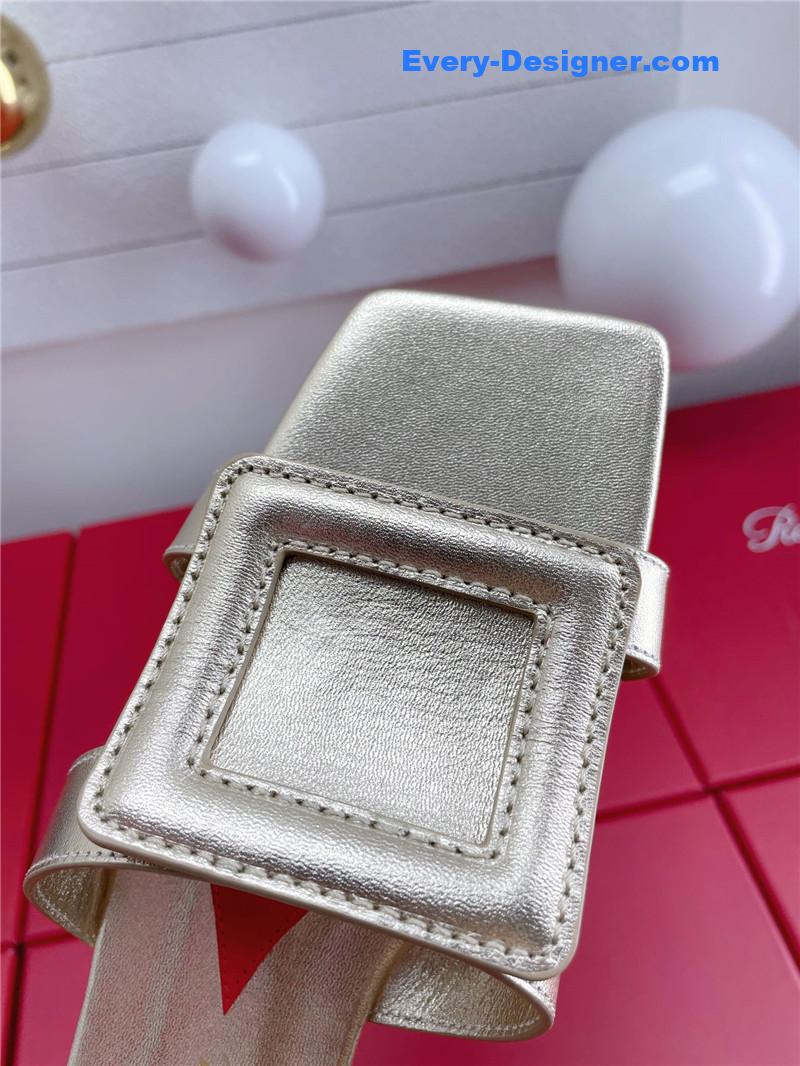 Roger vivier embroidered buckle mules