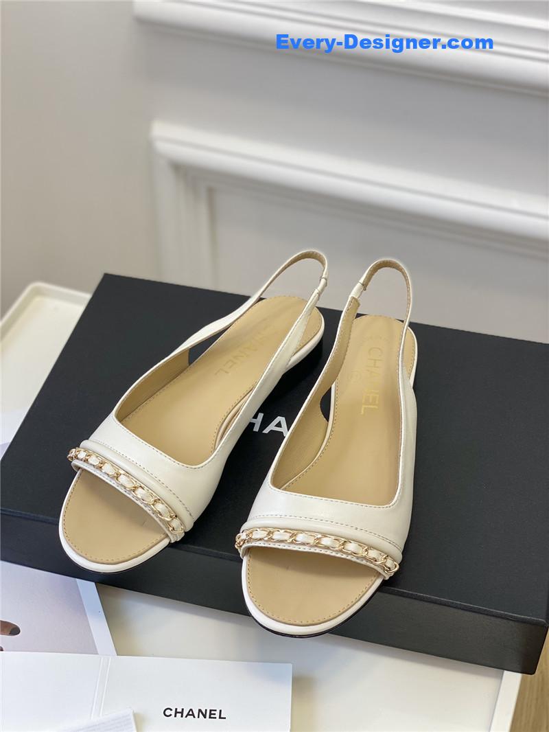 CC new chain fish mouth sandals