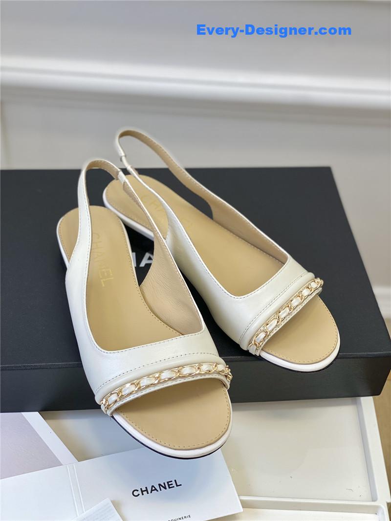 CC new chain fish mouth sandals