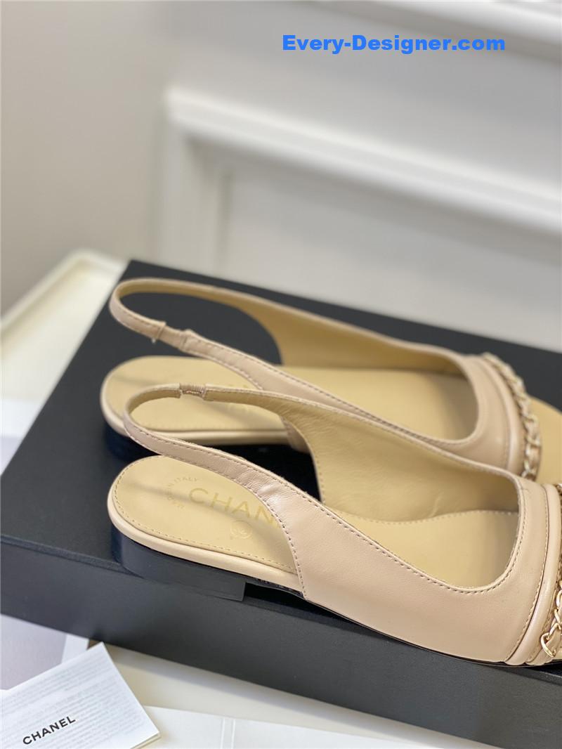 CC new chain fish mouth sandals