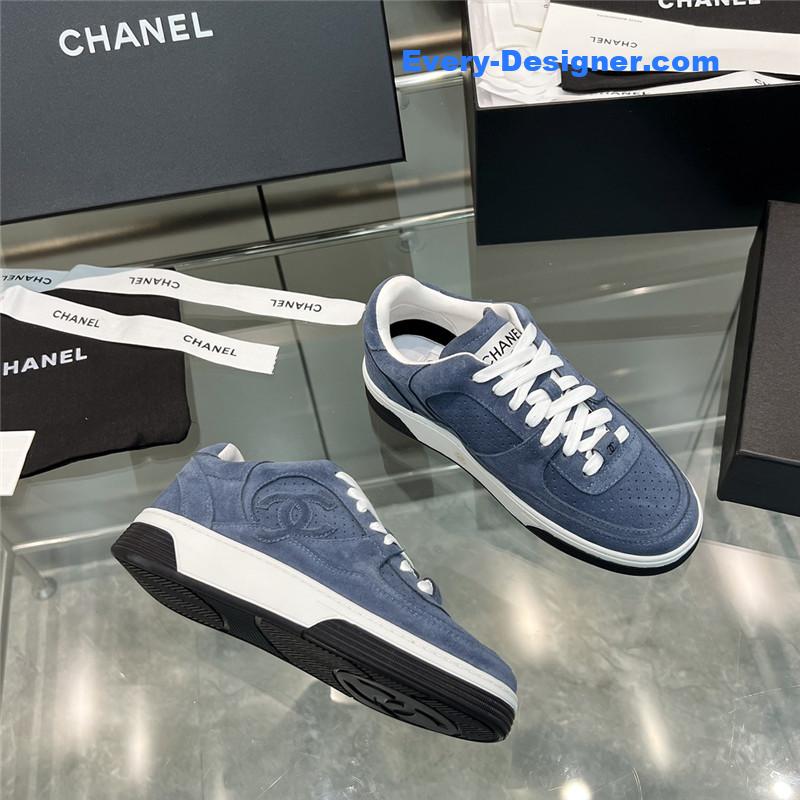 Ch**el new full leather panda color casual sneakers
