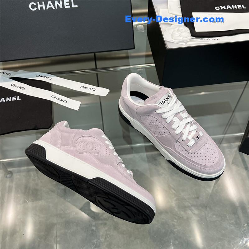 Ch**el new full leather panda color casual sneakers