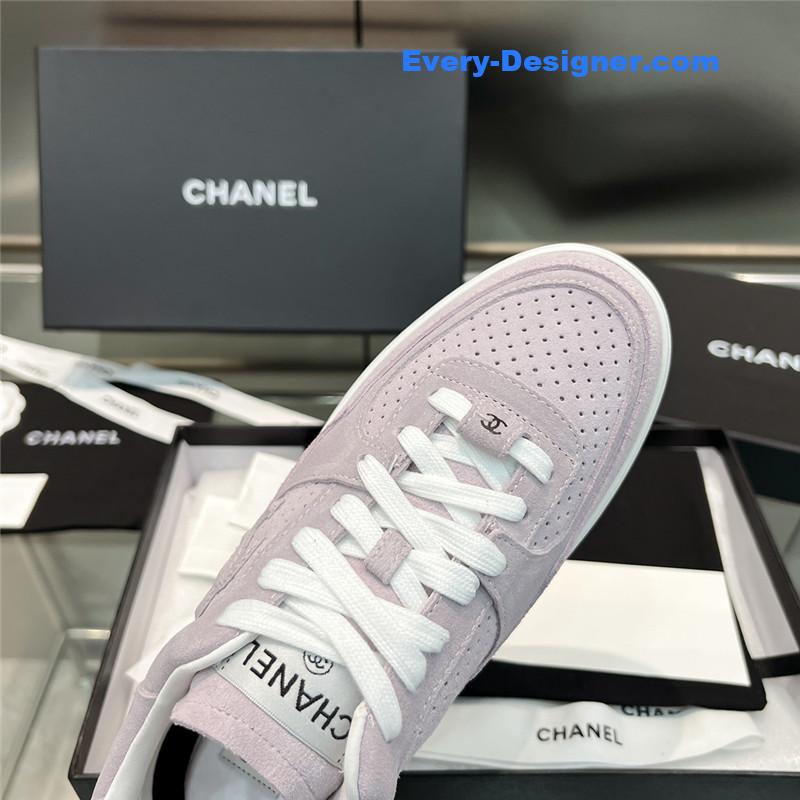 Ch**el new full leather panda color casual sneakers