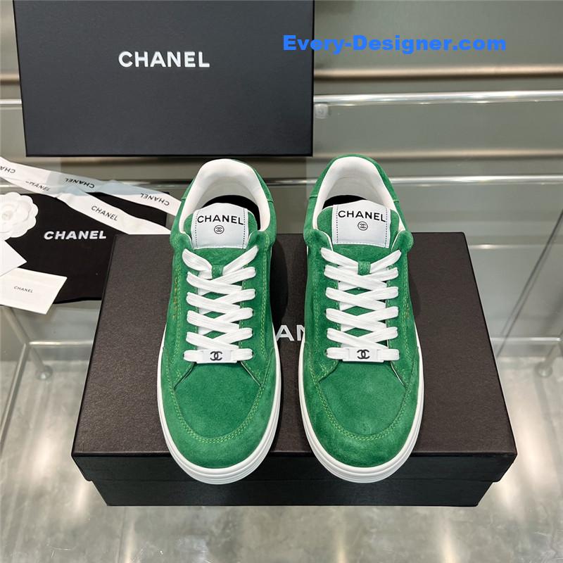 Ch**el new full leather panda color casual sneakers
