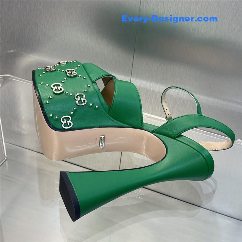 Gvc*1 new high-heeled round toe candy-colored women’s shoes