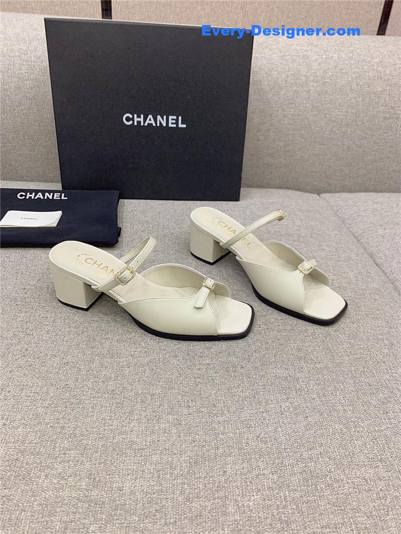 CC summer new high heel slippers