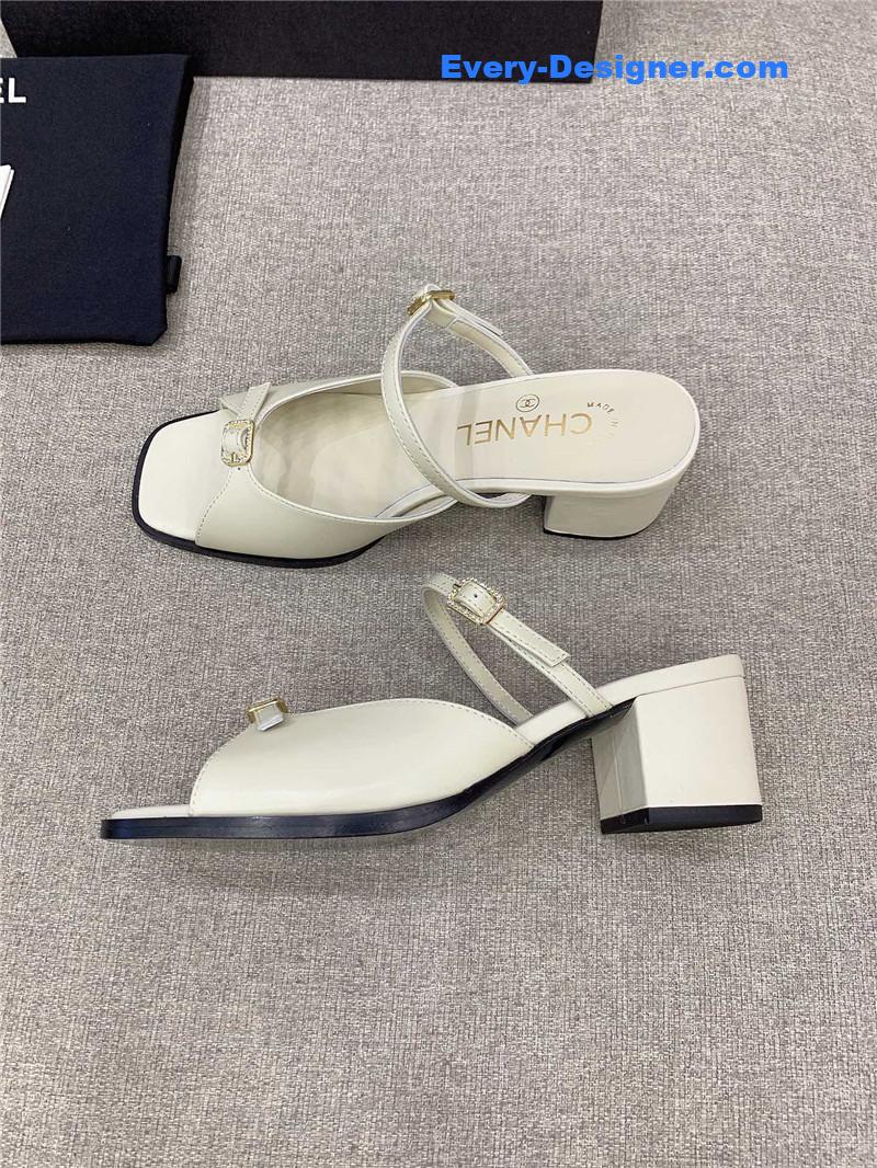 CC summer new high heel slippers