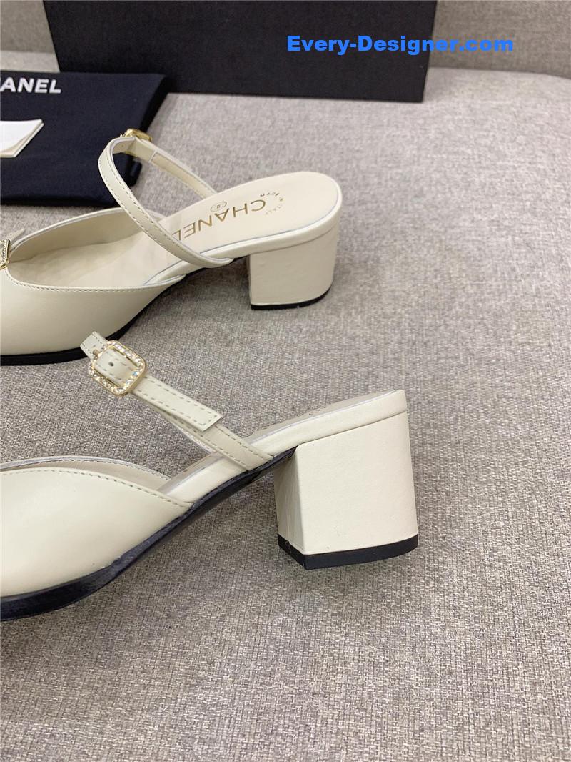 CC summer new high heel slippers