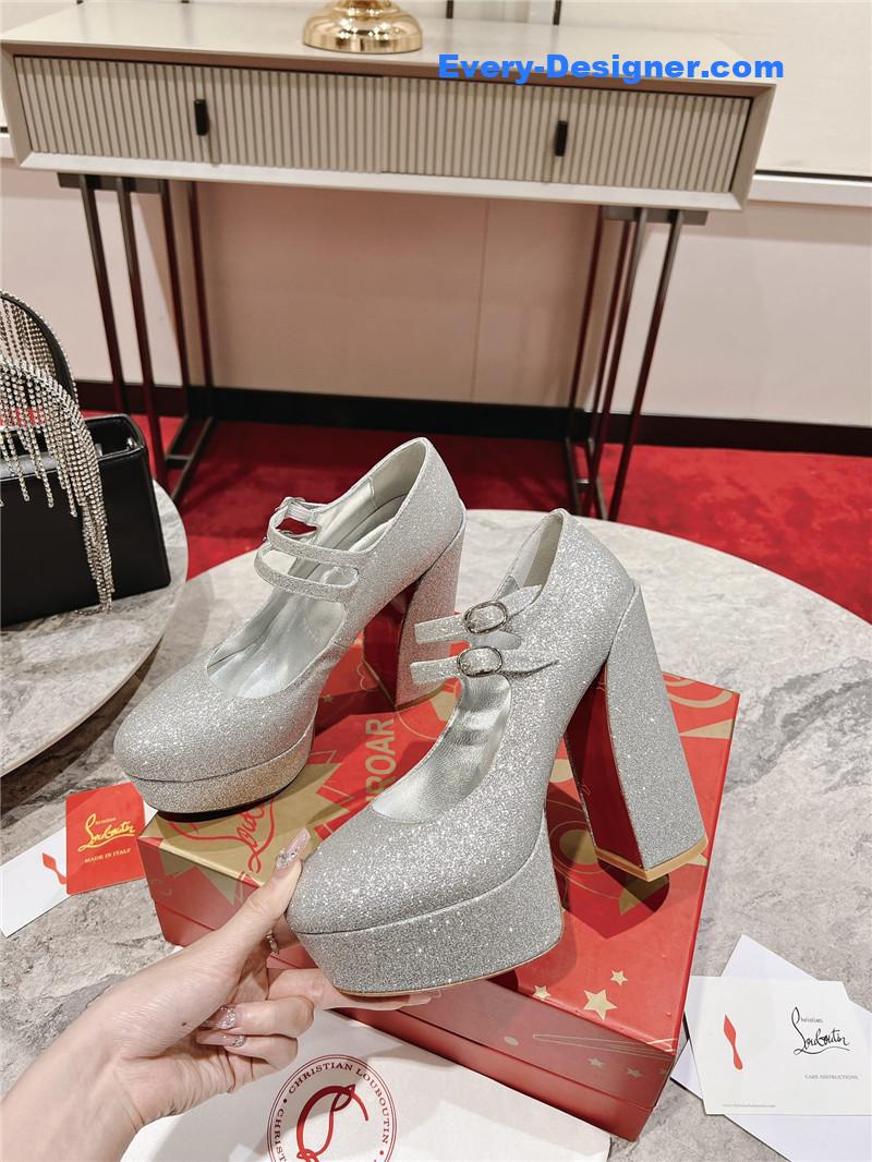 Chr1st1an louboutin big water platform mary jane sandals