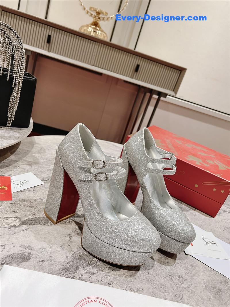 Chr1st1an louboutin big water platform mary jane sandals