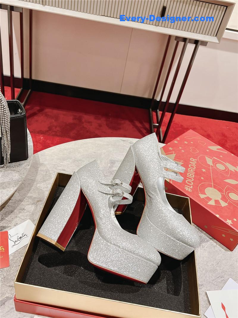 Chr1st1an louboutin big water platform mary jane sandals