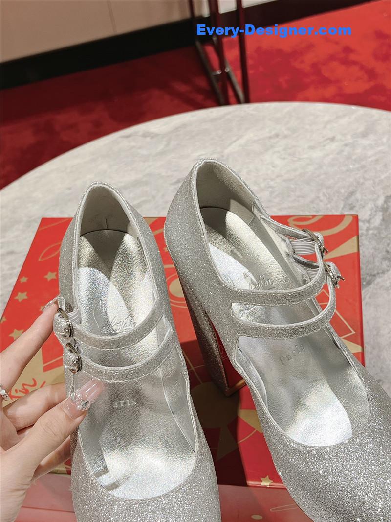 Chr1st1an louboutin big water platform mary jane sandals