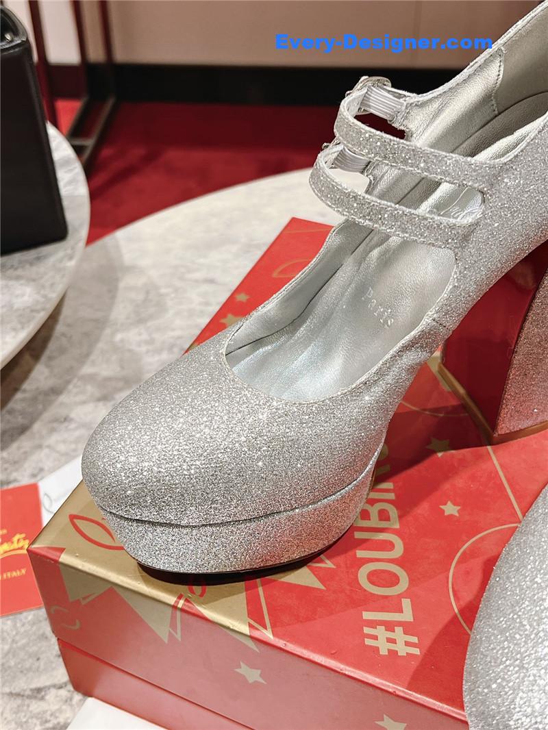 Chr1st1an louboutin big water platform mary jane sandals