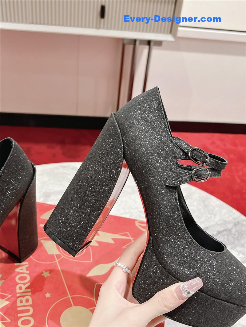 Chr1st1an louboutin big water platform mary jane sandals