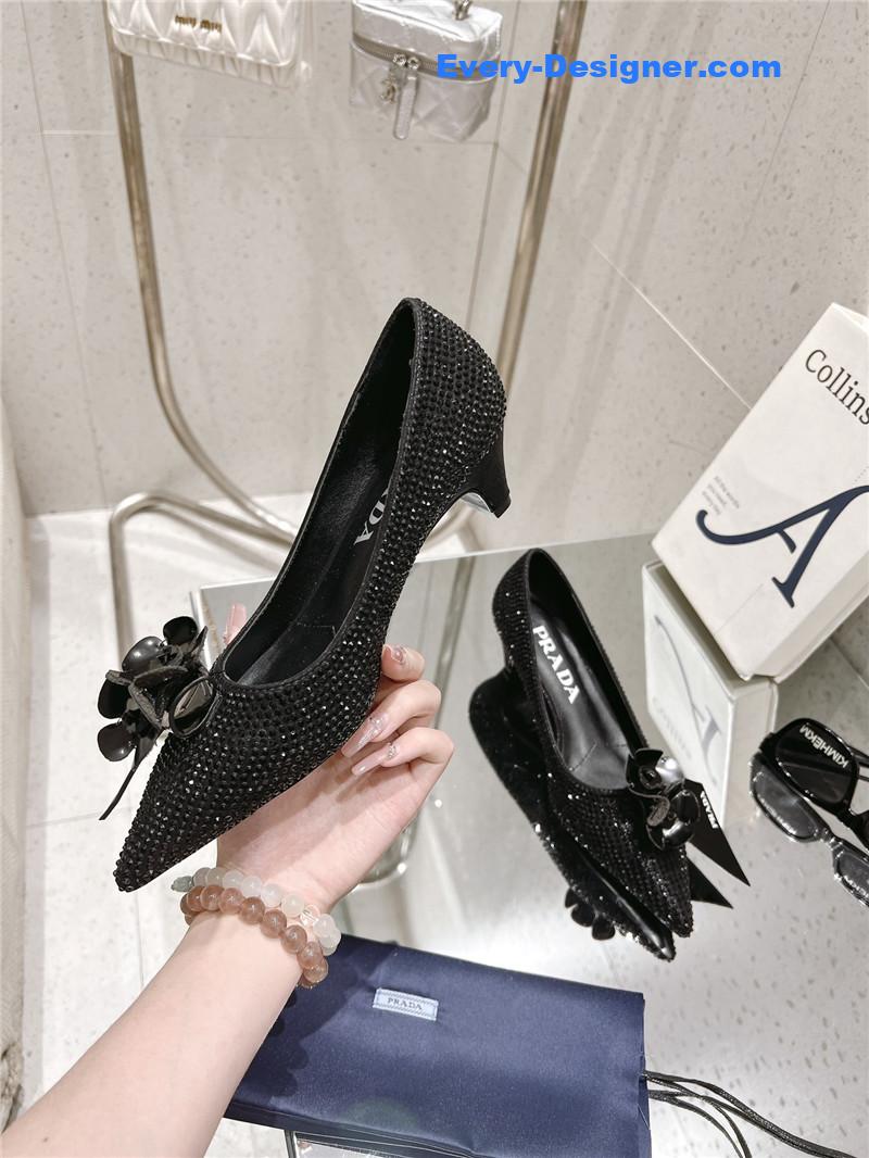 pra*a full D1am0nd shoes