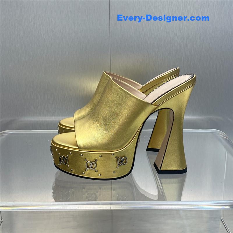 Gvc*1 high heel round toe candy color women’s shoes