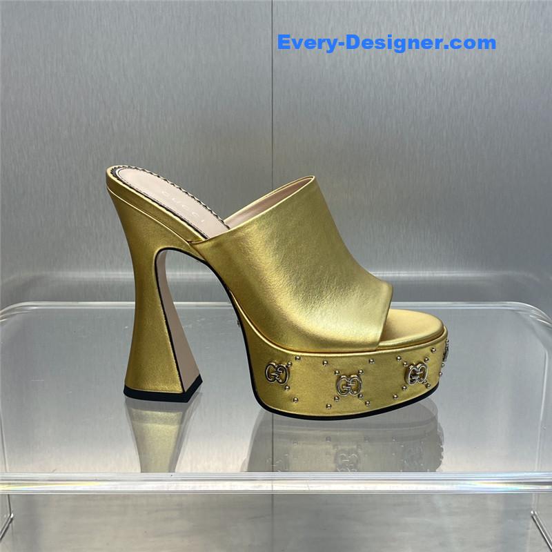 Gvc*1 high heel round toe candy color women’s shoes