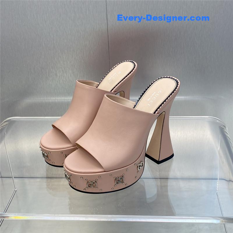 Gvc*1 high heel round toe candy color women’s shoes