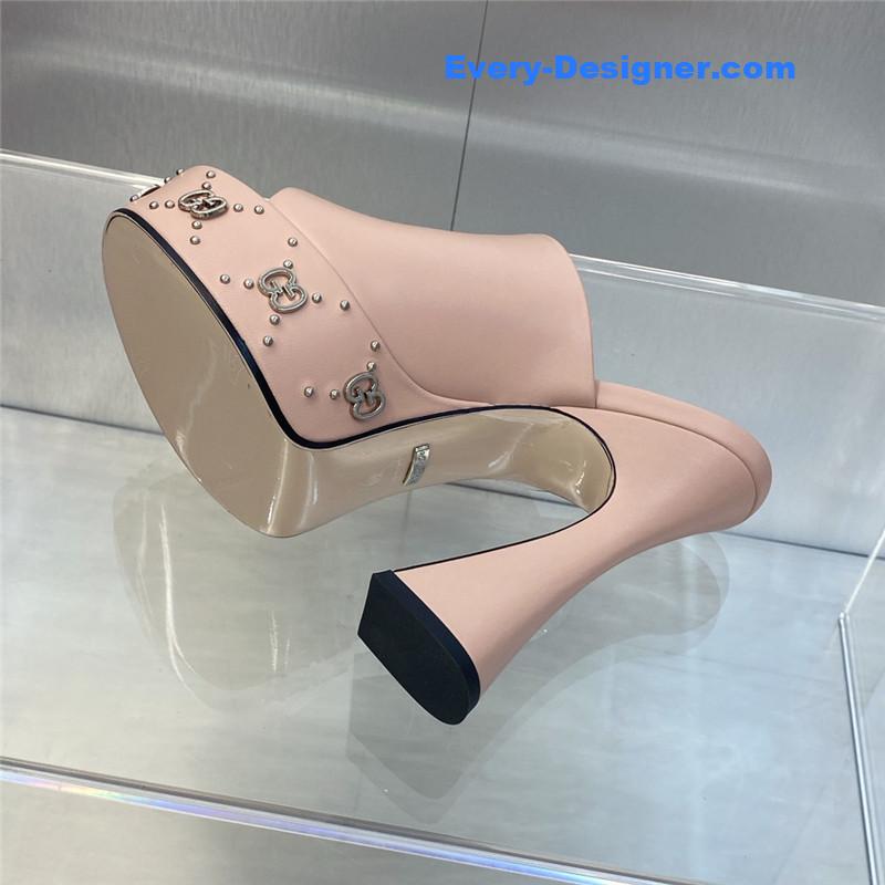 Gvc*1 high heel round toe candy color women’s shoes