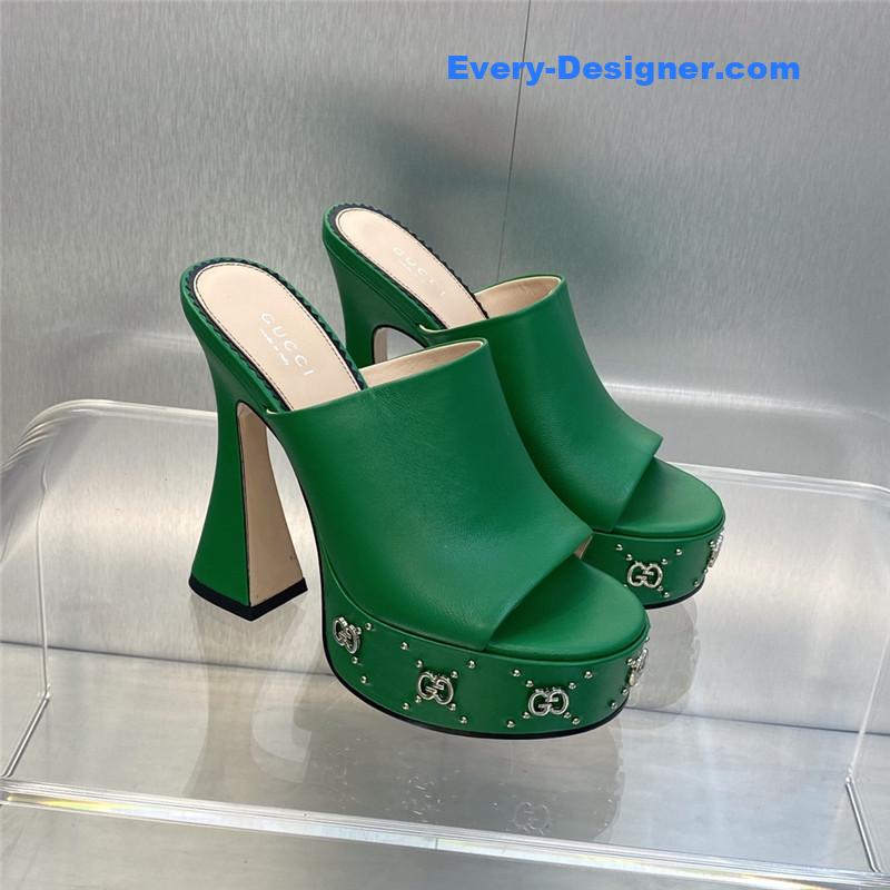Gvc*1 high heel round toe candy color women’s shoes