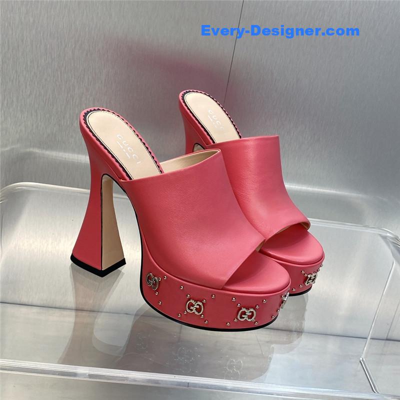 Gvc*1 high heel round toe candy color women’s shoes