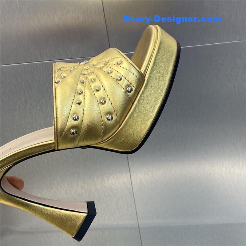 Gvc*1 high heel round toe candy color women’s shoes