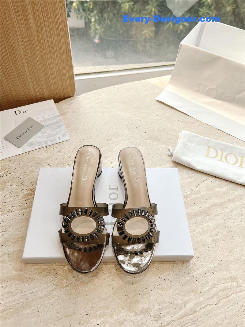 D10r summer new rhinestone sandals and slippers
