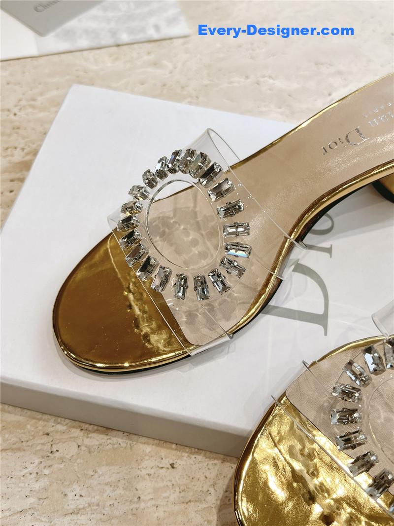 D10r summer new rhinestone sandals and slippers