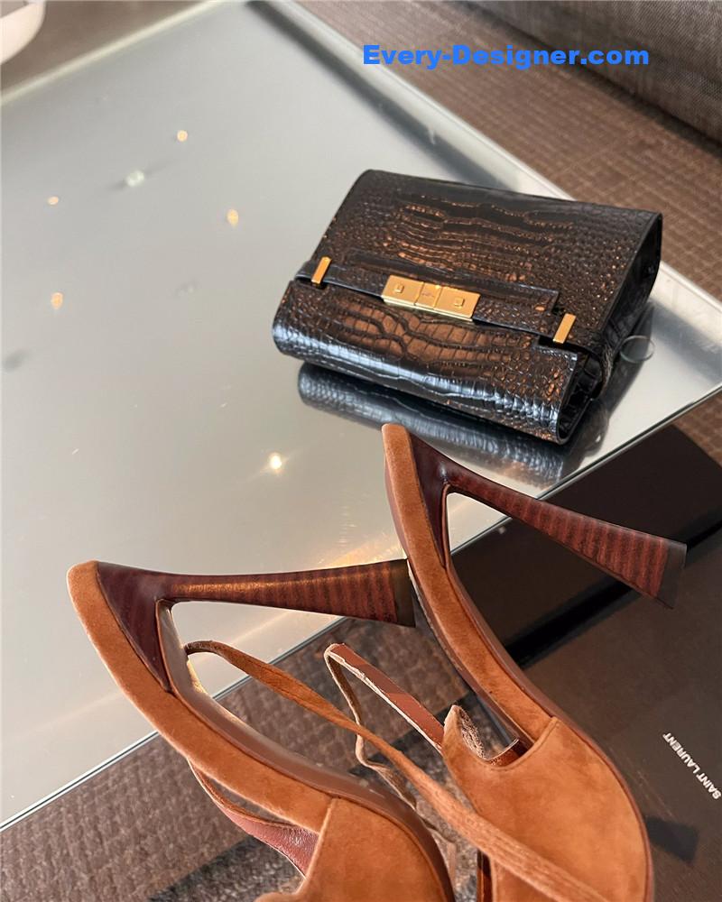 Y51 suede strap temperament high heels