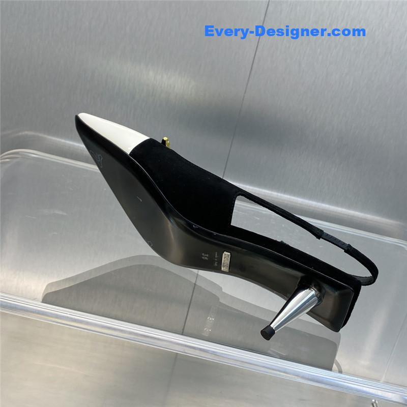 Gvc*1 mid heel candy color hardware buckle women’s shoes