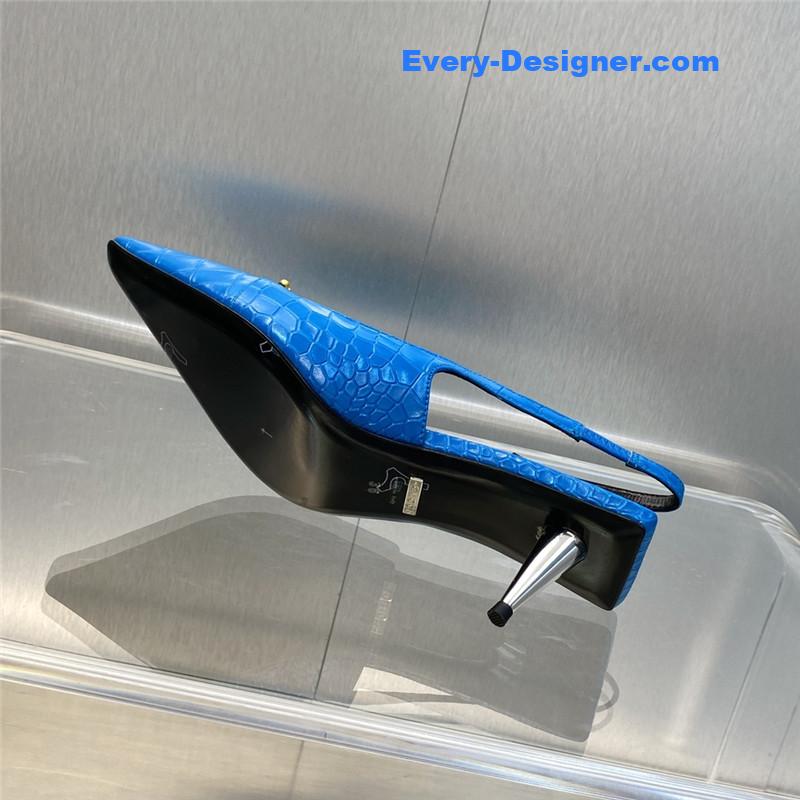 Gvc*1 mid heel candy color hardware buckle women’s shoes