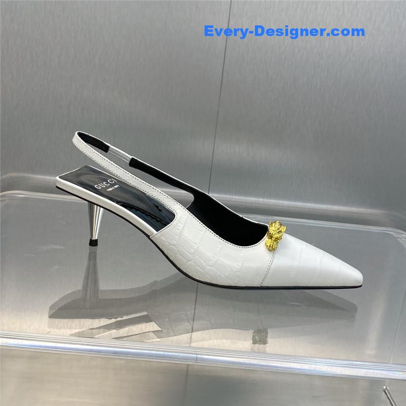 Gvc*1 mid heel candy color hardware buckle women’s shoes