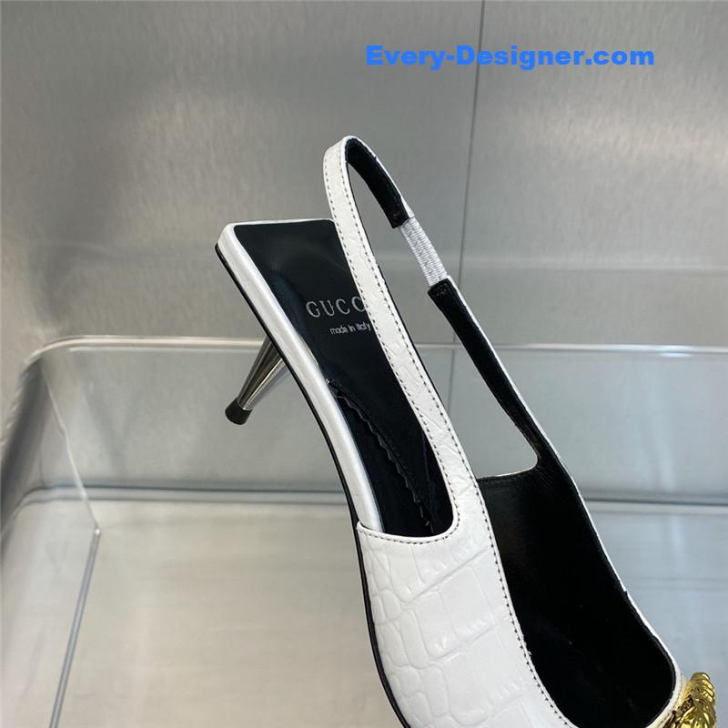 Gvc*1 mid heel candy color hardware buckle women’s shoes