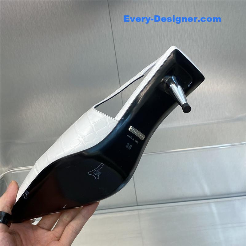 Gvc*1 mid heel candy color hardware buckle women’s shoes