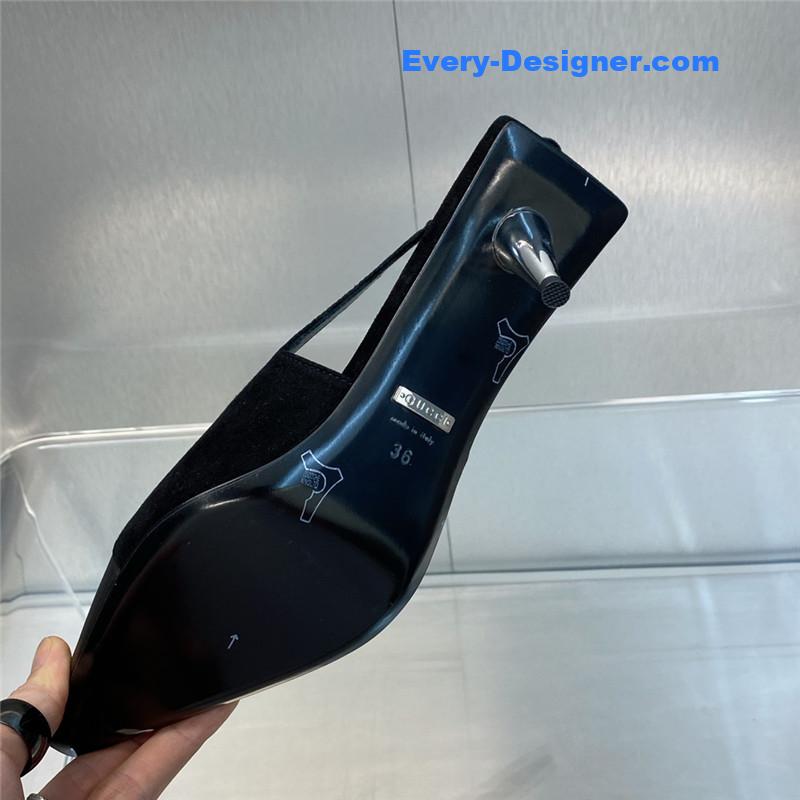 Gvc*1 mid heel candy color hardware buckle women’s shoes