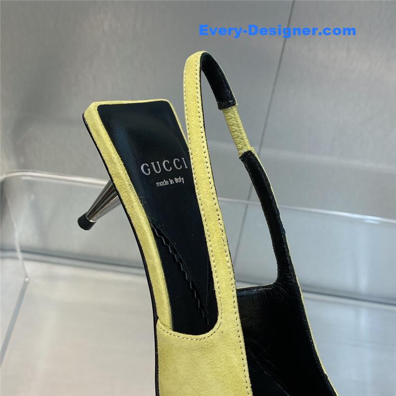 Gvc*1 mid heel candy color hardware buckle women’s shoes