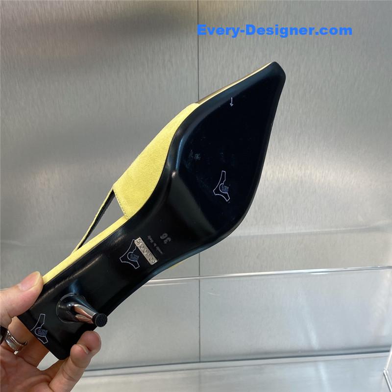 Gvc*1 mid heel candy color hardware buckle women’s shoes