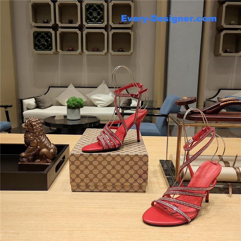 ba1en*iaga crystal hot D1am0nd strap sandals