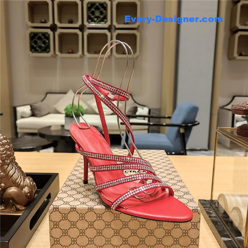 ba1en*iaga crystal hot D1am0nd strap sandals