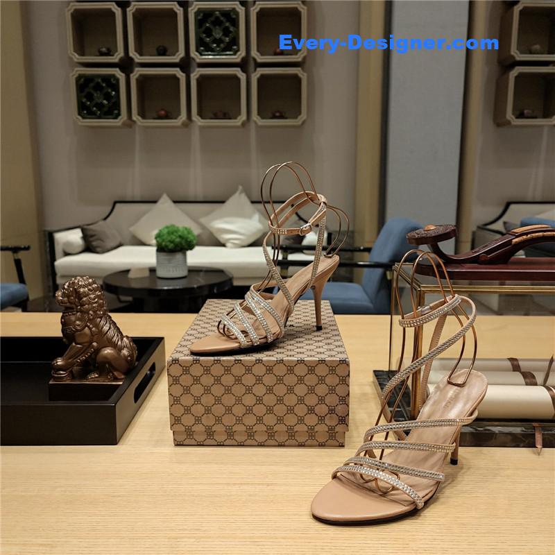 ba1en*iaga crystal hot D1am0nd strap sandals