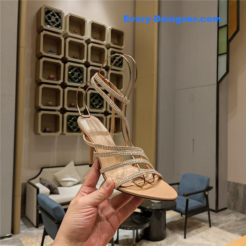 ba1en*iaga crystal hot D1am0nd strap sandals