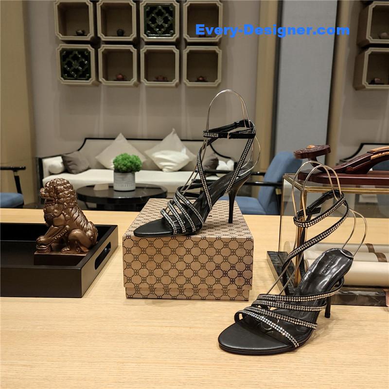 ba1en*iaga crystal hot D1am0nd strap sandals