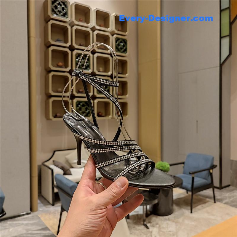 ba1en*iaga crystal hot D1am0nd strap sandals