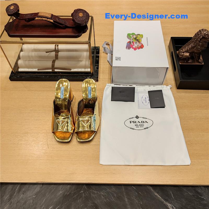 Pra*a block heel square toe sandals