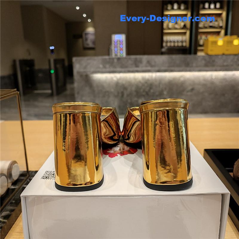 Pra*a block heel square toe sandals