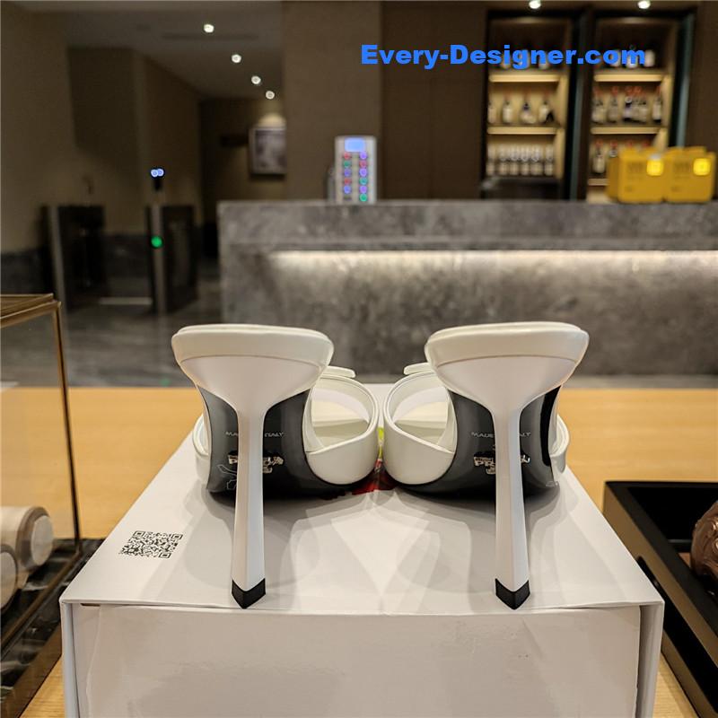 Pra*a stiletto round toe sandals