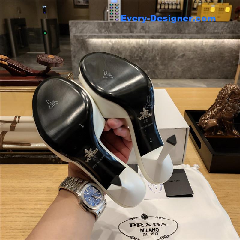 Pra*a stiletto round toe sandals