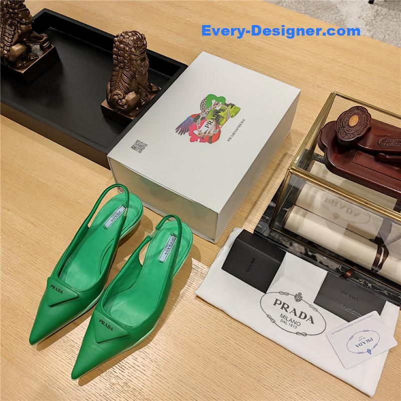 Pra*a kitten heel mules