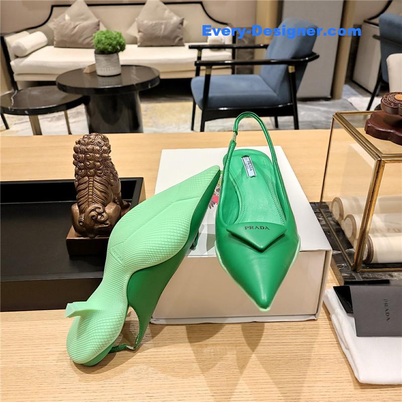 Pra*a kitten heel mules