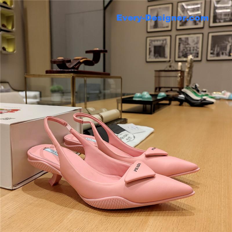 Pra*a kitten heel mules